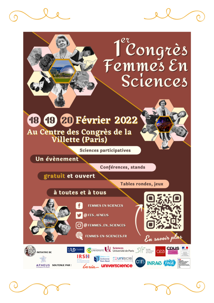 Affiches du congrès Femmes En Sciences 2022 Affiche du congrès Femmes en Sciences 2022